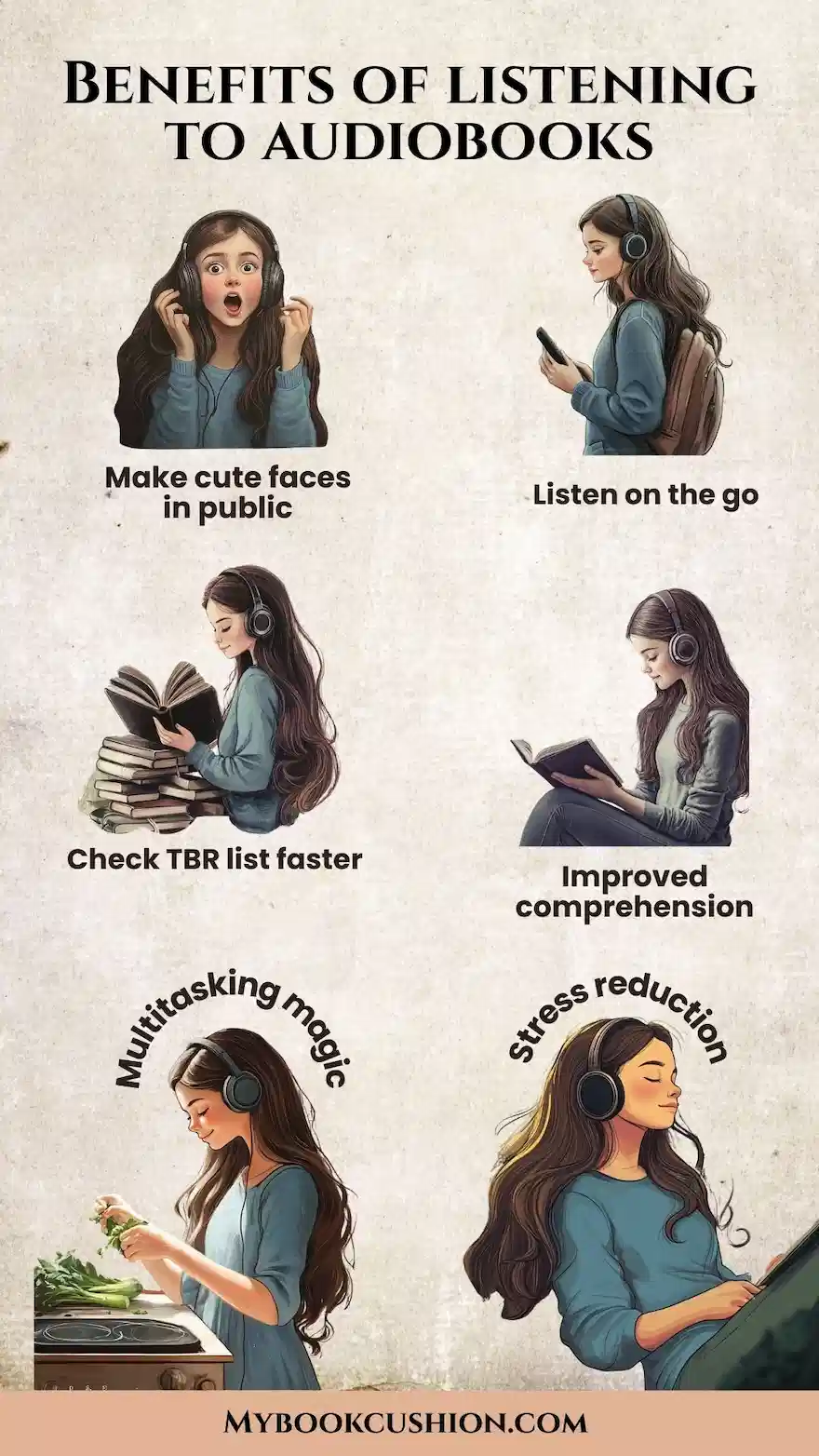 Benefits of listening to audiobooks (1) Benefits of listening to audiobooks